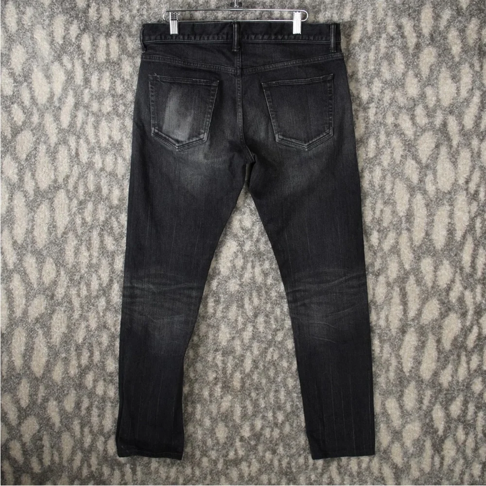 John Elliott Mens Size 31 The Cast 2 Carbon Black Slim Tapered Jeans Japan Made
